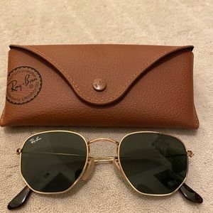 Ray ban hexagon sunglasses small size